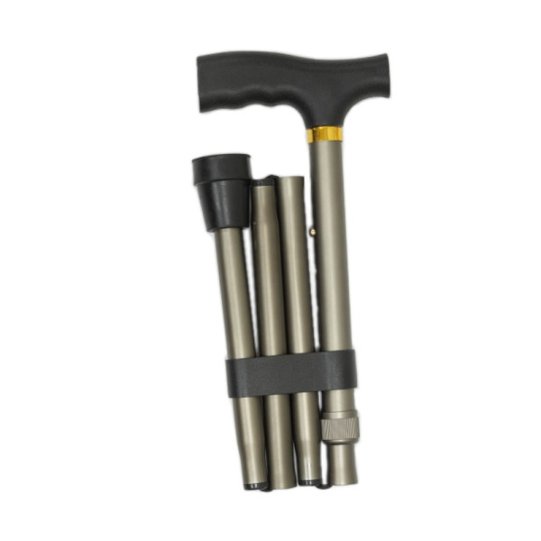 Bengala aluminio dobravel cinza