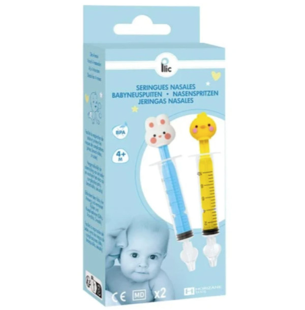 Seringa lavagem nasal c/ boneco x2