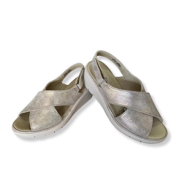 Sandalia Ortopedica  (001.Granola/Plati) (35, GRANOLA)