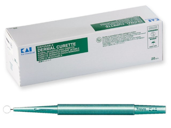 Cureta descartavel 7mm cx20