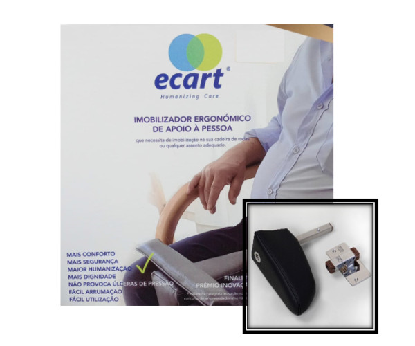 Ecart + acessorio fixação cadeira rodas azul