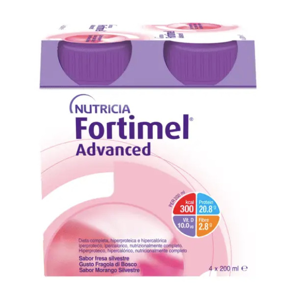 Fortimel Advanced Morango Silvestre 4x200ml