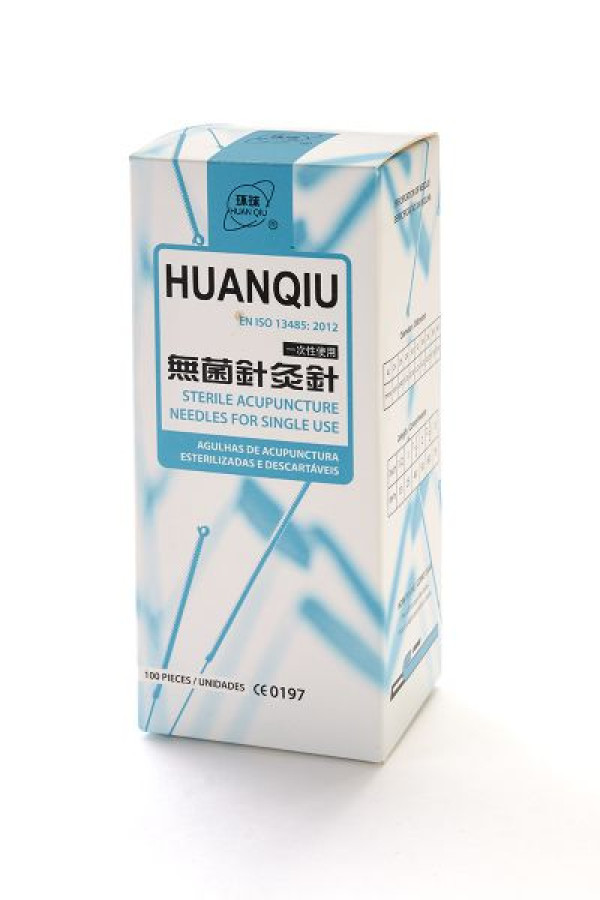 Agulha acupunctura com guia 0.30x75mm x100unid