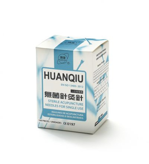 Agulha acupunctura aço inox. com guia 0.30x30mm