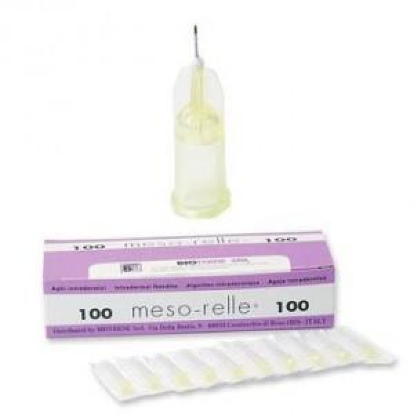 Agulhas mesoterapia luer 30g 30x6mm cx100