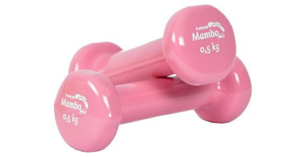 Halter em vinil rosa 0,5Kg unidade