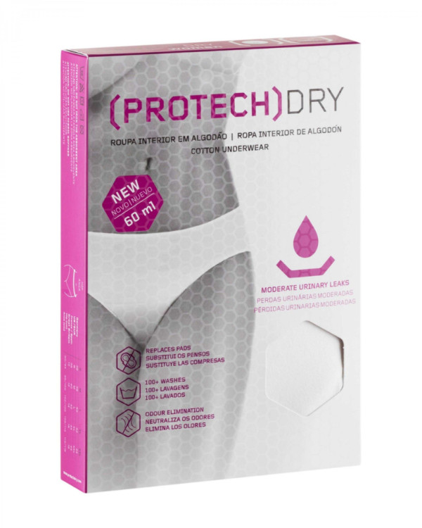 Cueca para incontinencia protechdry (S, BRANCO)
