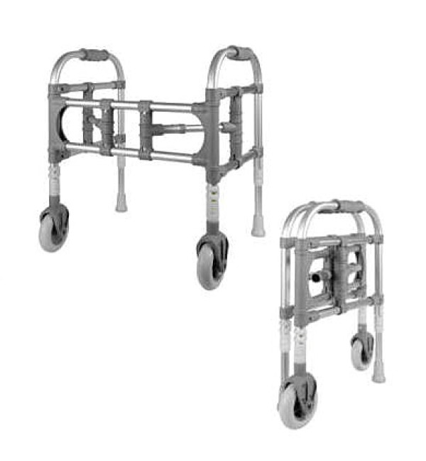 Andarilho dobravel com 2 rodas pediatrico