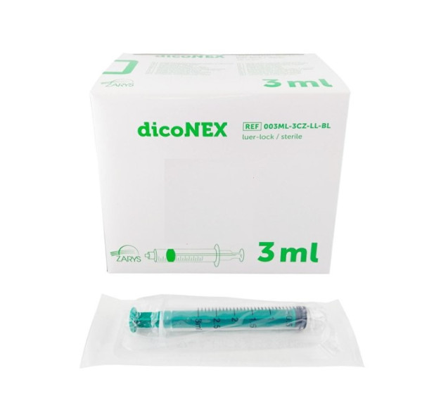 Seringa 3 corpos 3ml cx100 zarys