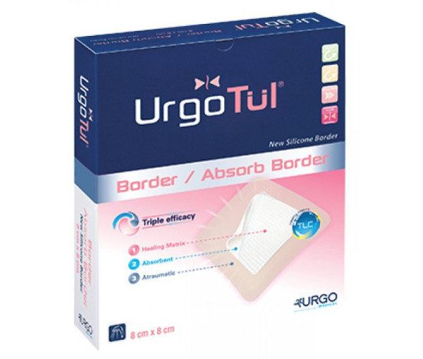 Urgotul Absorb Border Silicone  10* 10x10