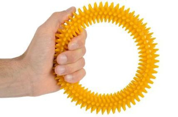 Argola com picos amarela