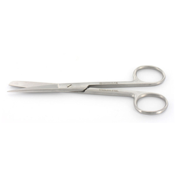 Tesoura reta bicos fino/rombo 14.5cm  fm