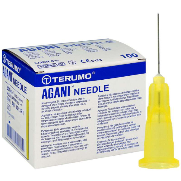 Agulhas 30g 0.3x13mm Terumo Agani cx100