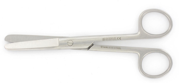 Tesoura recta c/ 2 rombos 15cm h