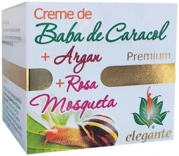 Elegante creme argan+ rosa mosqueta 50ml