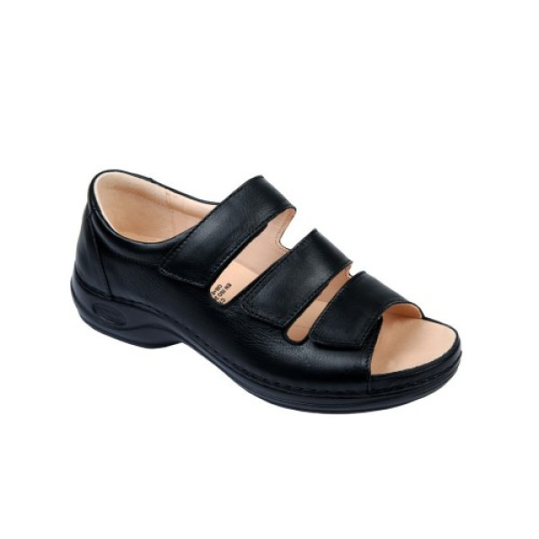 Sandalia Comfy c/velcro (PRETO, 40)